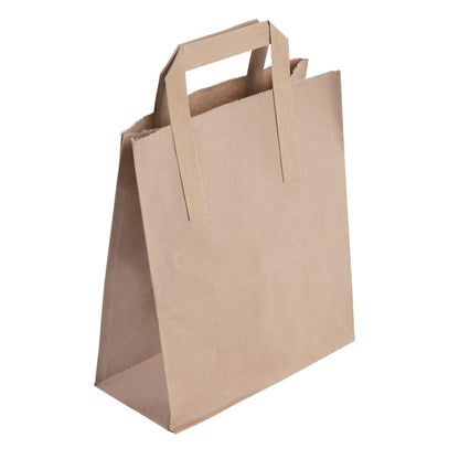 JA528 Fiesta Recycleerbare Platte Handvatten Bruine Papieren Tassen Medium (250 stuks)
