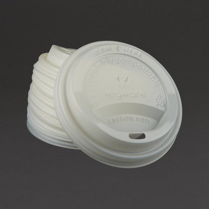 GH023 Vegware composteerbare deksels voor 34 en 45cl koffiebekers (1000 stuks)