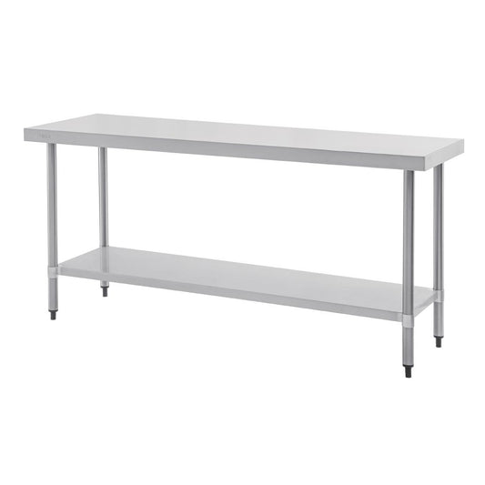 T378 Vogue RVS werktafel zonder achteropstand 90x180x60cm