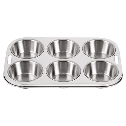 E714 Vogue roestvrijstalen muffinbakvorm 6 cups