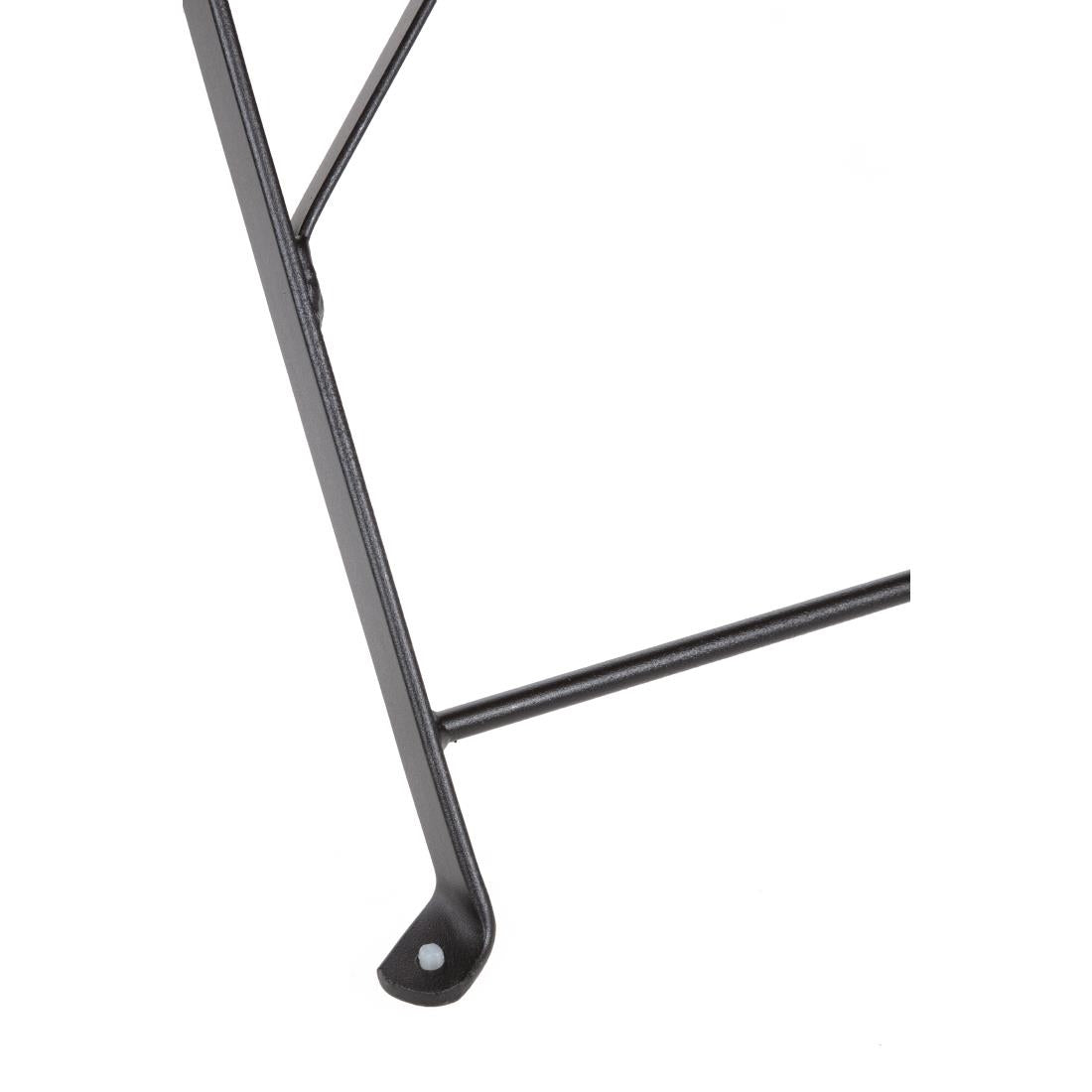 GH553 Bolero stalen opklapbare stoelen zwart (2 stuks)