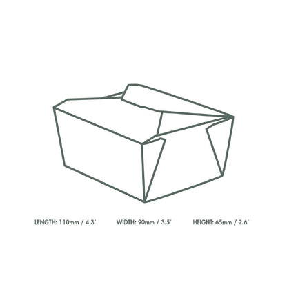 FP802 Vegware No.1 voedseldozen 700ml (450 stuks)