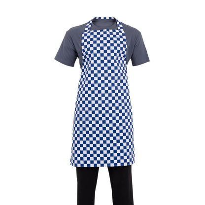 A554 Whites halterschort blauw-wit geblokt