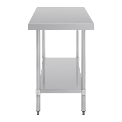 T377 Vogue RVS werktafel zonder achteropstand 90x150x60cm