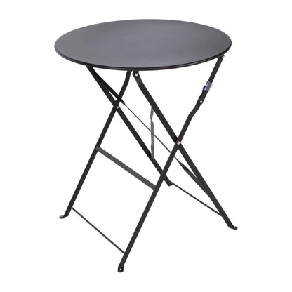 GH558 Bolero ronde stalen opklapbare tafel zwart 59,5cm