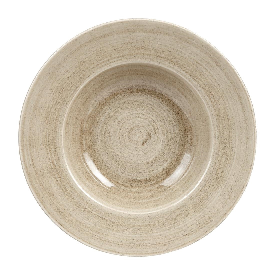 HC799 Churchill Stonecast Patina Antique Taupe Kom Met Brede Rand Large 27.9cm (12 stuks)