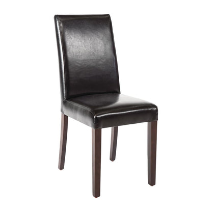 GF954 Bolero kunstlederen stoel zwart (2 stuks)