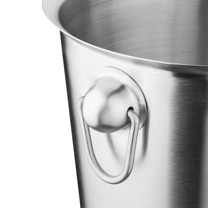 K406 Olympia geborsteld RVS wijn- en champagnekoeler 19cm
