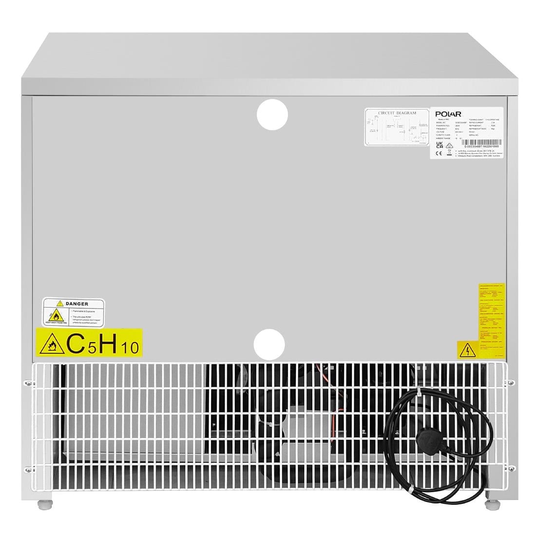 PG038 Polar G-Series Vrieswerkbank met dubbele deuren 240Ltr