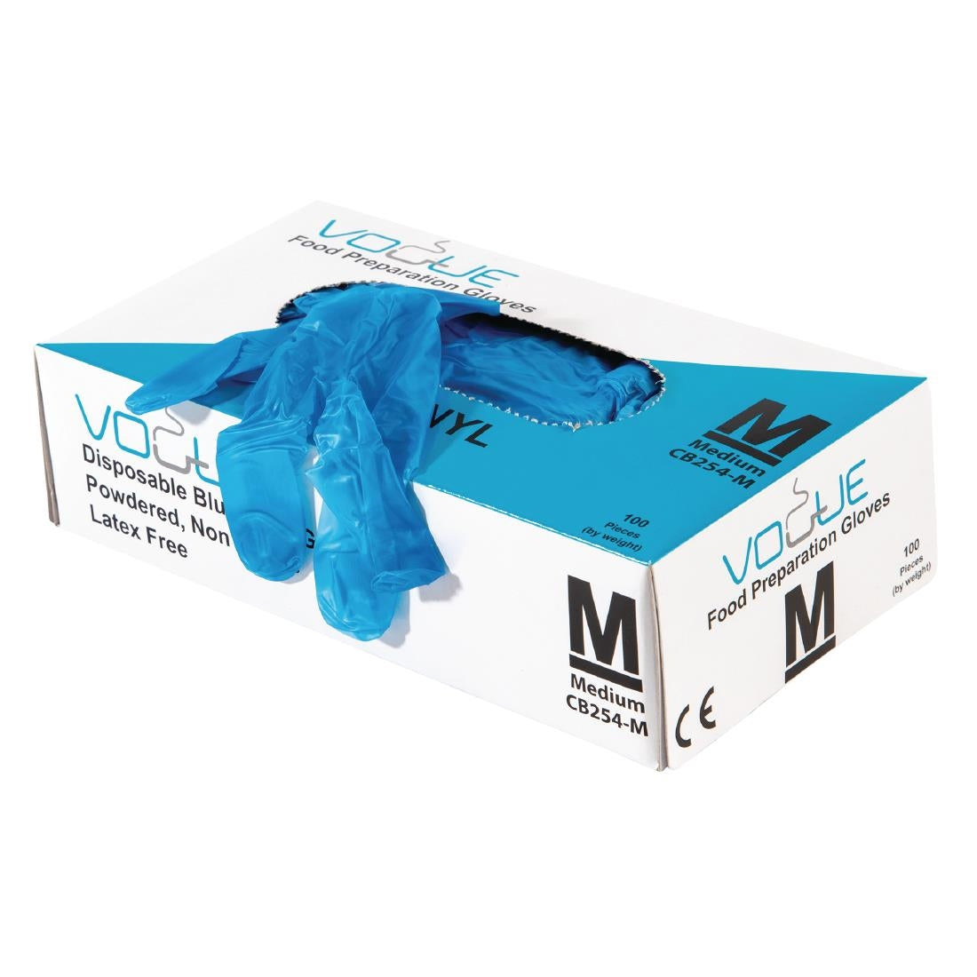 S619-M BULKVOORDEEL Vinyl handschoenen gepoederd M + GRATIS houder (500 stuks)