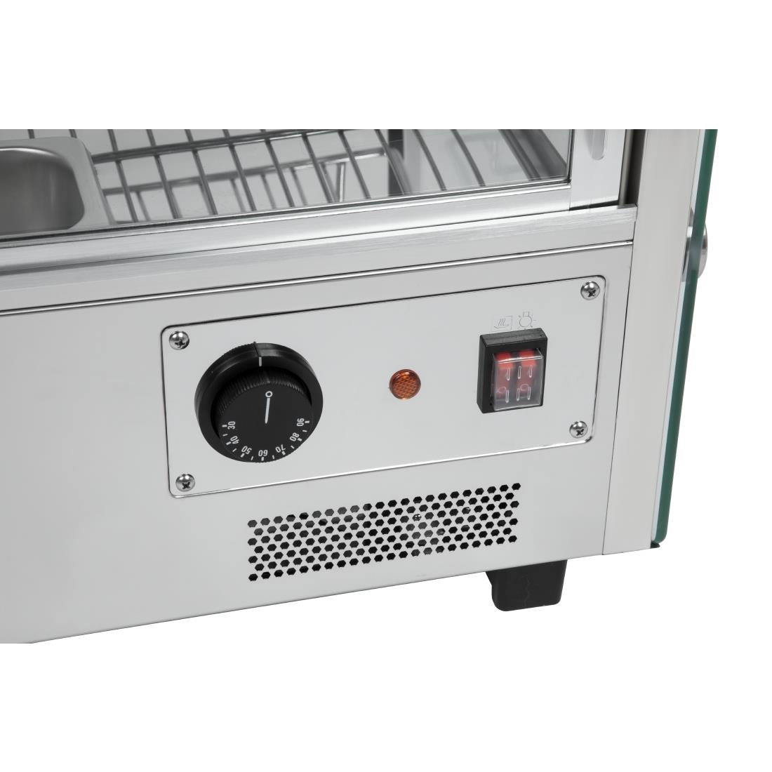 CD231 Buffalo warmhoudvitrine 120L 67(h) x 68,7(b) x 56,8(d)cm