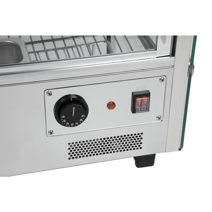 CD231 Buffalo warmhoudvitrine 120L 67(h) x 68,7(b) x 56,8(d)cm