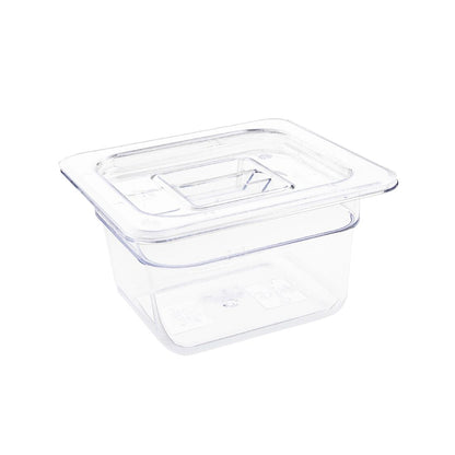 U240 Vogue polycarbonaat 1/6 gastronorm container 100mm transparant