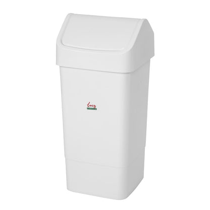 L570 SYR afvalbak met tuimeldeksel wit