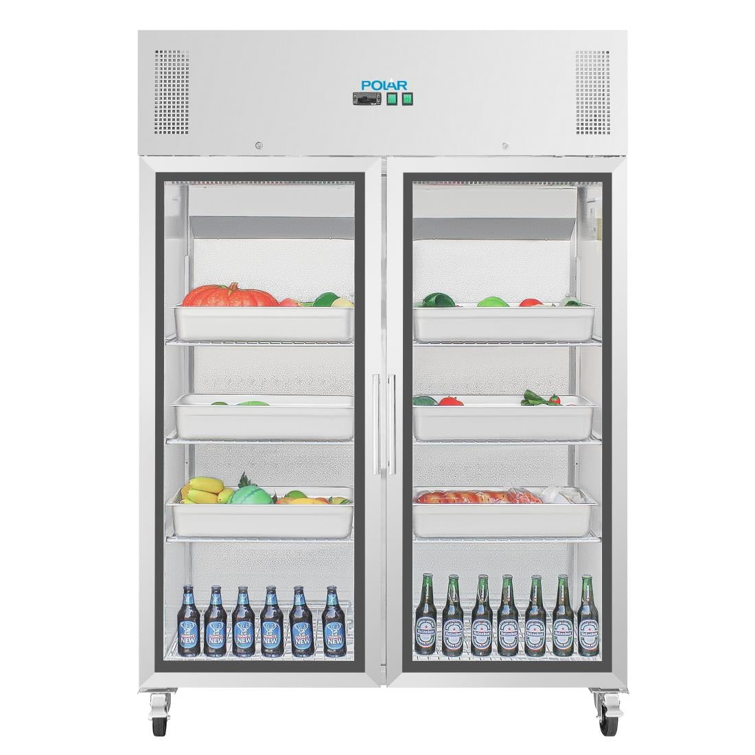 CW198 Polar G-serie Gastro 2-deurs display koeling 1200L