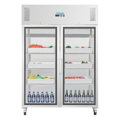 CW198 Polar G-serie Gastro 2-deurs display koeling 1200L