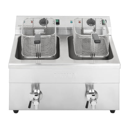 CT012 Buffalo dubbele inductie friteuse 2x 3000W