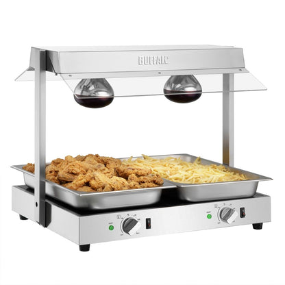 HT760 Buffalo Voedselverwarmer Met Portaal 2X GN 1/1