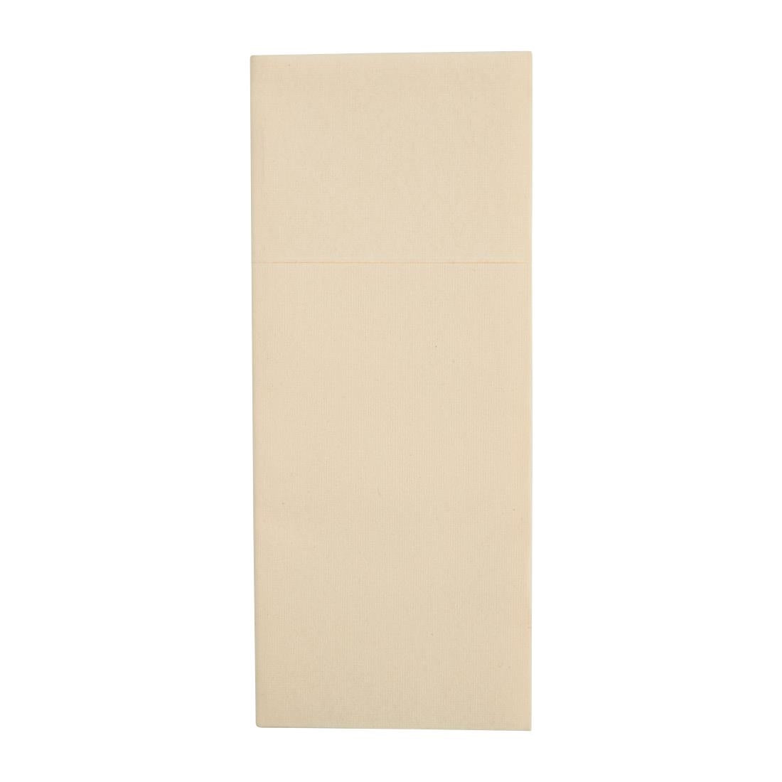 FE278 Fiesta Recyclebaar Premium Tablin Dinerservet Crème 48X40cm Airlaid Pocket Fold (400 stuks)