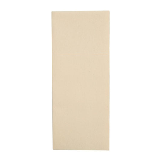 FE278 Fiesta Recyclebaar Premium Tablin Dinerservet Crème 48X40cm Airlaid Pocket Fold (400 stuks)