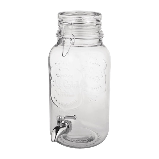 CN680 Olympia drankdispenser met tekst en klemdeksel 3,6Ltr