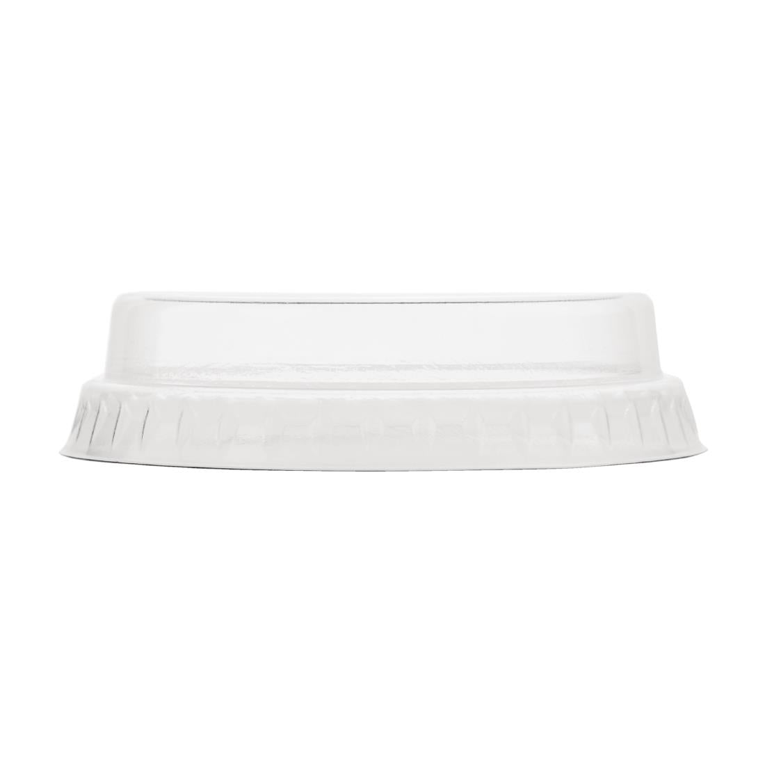 CL701 Vegware composteerbare platte deksels zonder gat 20cl (1000 stuks)