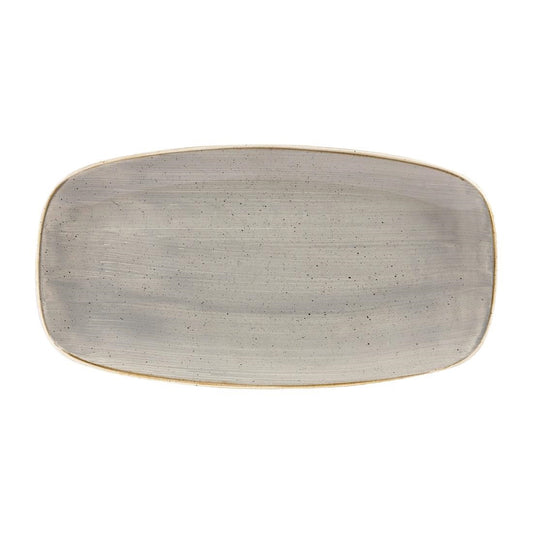 DW335 Churchill Stonecast Grey Chefs Ovaal Bord 27 x 12.7cm (12 stuks)
