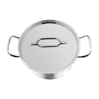 DB254 Nisbets Essentials RVS inductie kookpan 24cm 5,6Ltr