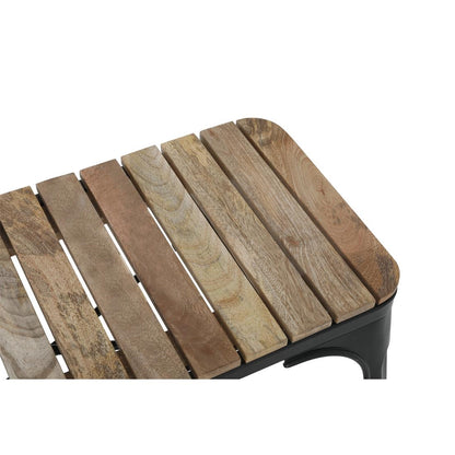 HZ816 Bolero Bistro Bank Met Latten Van Mangohout Zwart 850 mm (2 stuks)