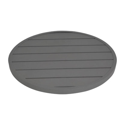 FX037 Bolero Aluminium Rond Tafelblad Donkergrijs 580mm