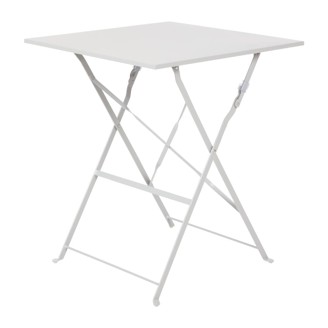 GK988 Bolero vierkante opklapbare stalen tafel grijs 60cm