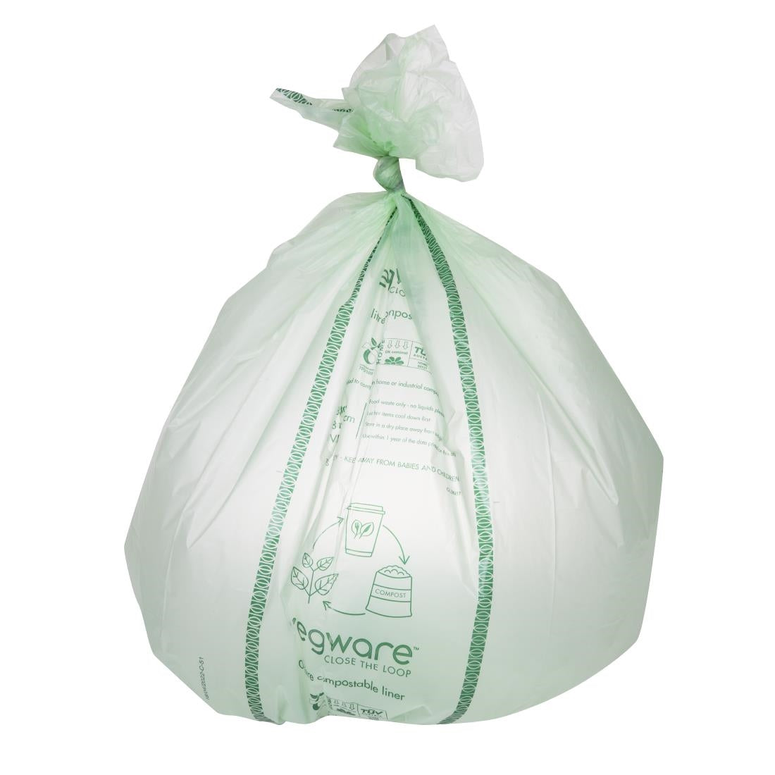 CY581 Vegware Biobag composteerbare afvalzakken 80Ltr (240 stuks)