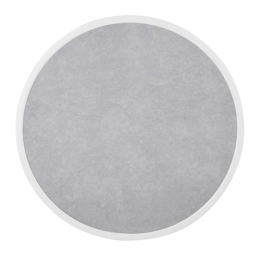 DL485 Bolero Rond Tafelblad Van Glasvezel, Grijs Steeneffect, 580mm