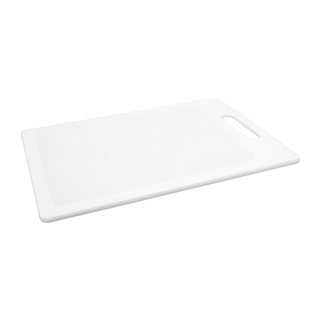 DA089 Nisbets Essentials polypropyleen snijplank wit 340 x 255 x 7mm