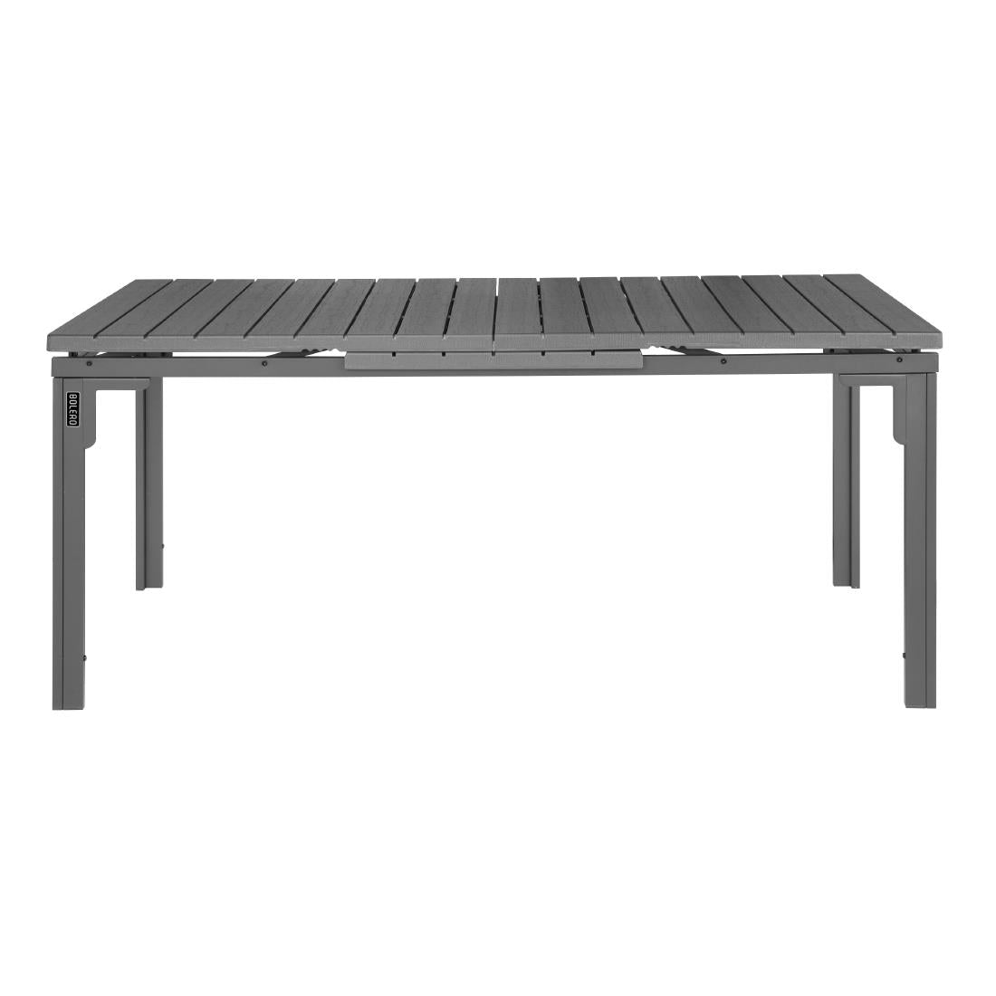 HW526 Bolero Valletta Grijs Gelat Lattenverlengbare Buiteneetkamertafel