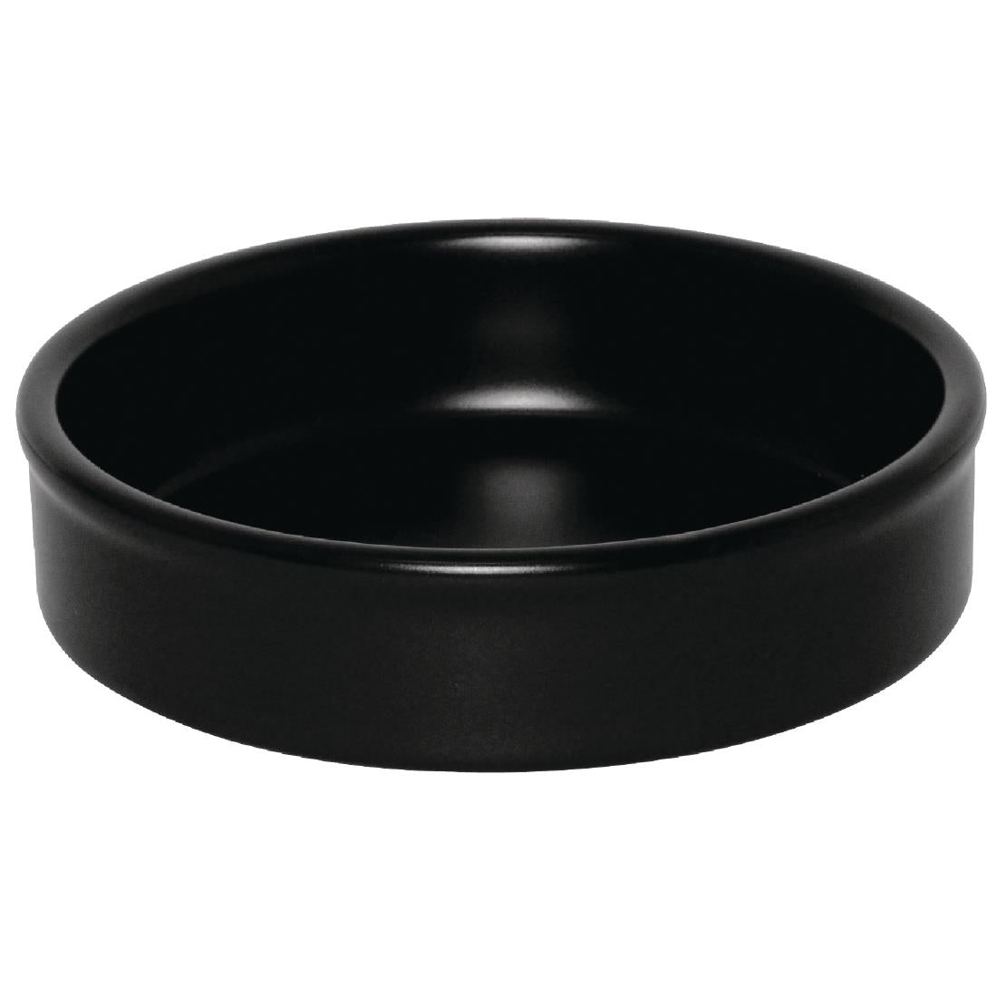 DK832 Olympia stapelbaar schaaltje mat zwart 10,2x2cm (6 stuks)