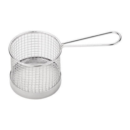 GG875 Olympia RVS fritesmand met handgreep 9,5cm