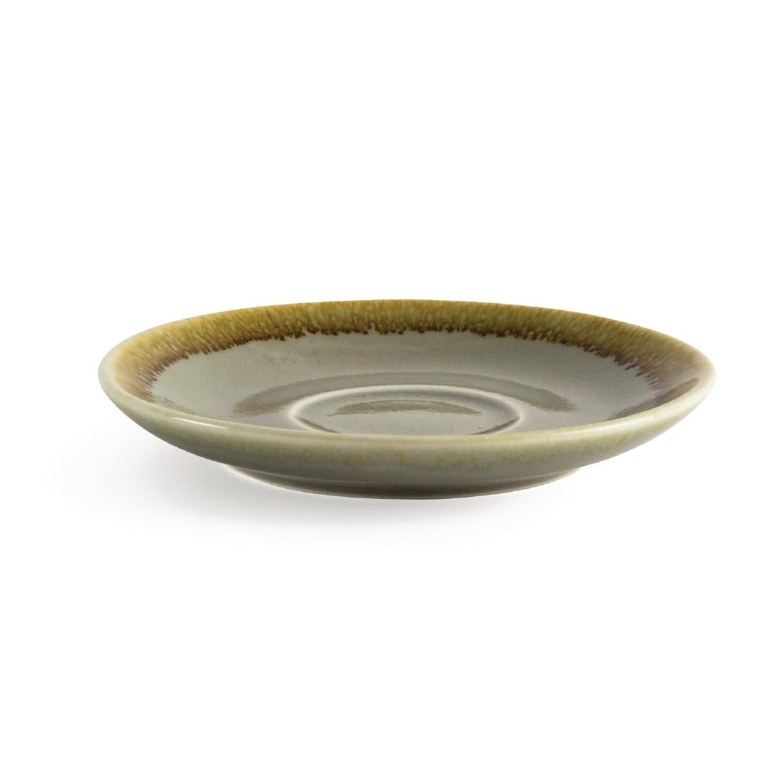 GP477 Olympia Kiln Espressoschotels Mosgroen 11,5cm (6 Stuks)