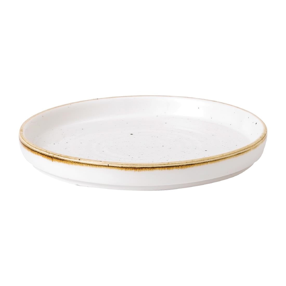 FJ917 Churchill Stonecast Barley White Bord Met Opstaande Rand 16cm (6 stuks)