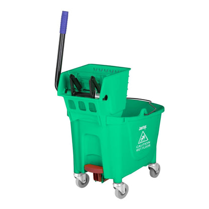FW867 Jantex 30Ltr Dweil En Emmer Met Voetpedaalontgrendeling - Groen