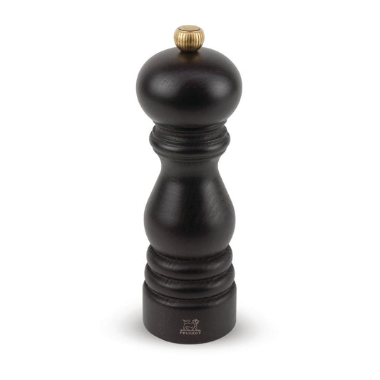 P026 Peugeot pepermolen donker hout 18cm