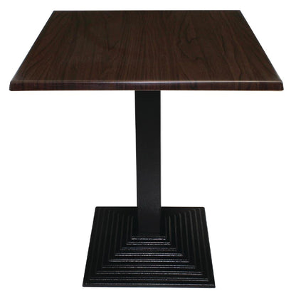 GG639 Bolero vierkant tafelblad donkerbruin 70cm