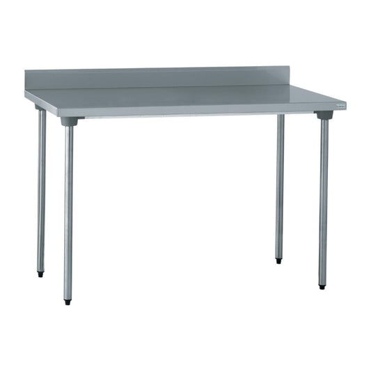 CX551 Tournus RVS werktafel met achteropstand 120cm