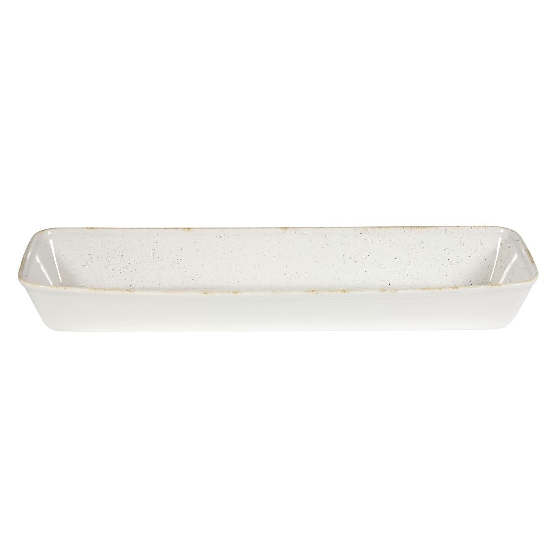 DY203 Churchill Stonecast Hints rechthoekige ovenschalen wit 160 x 530mm (2 stuks)