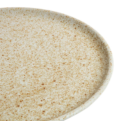 FA338 Olympia Canvas ronde borden met smalle rand crème 26,5cm (6 stuks)