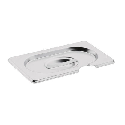 CB176 Vogue RVS deksel met lepeluitsparing GN1/9