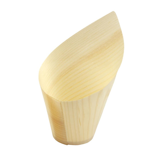 HZ706 Sier Disposables Beker hout "schuin" 22cl. (FSC®) ø70 x h137/70mm (30 stuks)