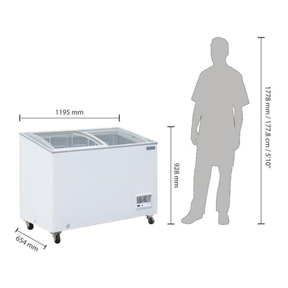GM499 Polar G-serie display vrieskist 270Ltr
