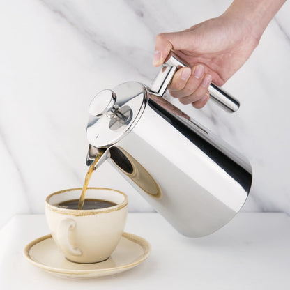 U073 Olympia RVS art deco cafetière 750ml