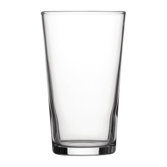 DY268 Utopia Geharde Conische Bierglazen 280ml Ce-Gemarkeerd (48 Stuks)